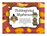 Thanksgiving Mysteries for Inferencing, Making Predictions