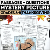 Thanksgiving Mystery Picture with Reading Comprehension Pa