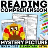 Thanksgiving Mystery Picture | Reading Comprehension | Pri