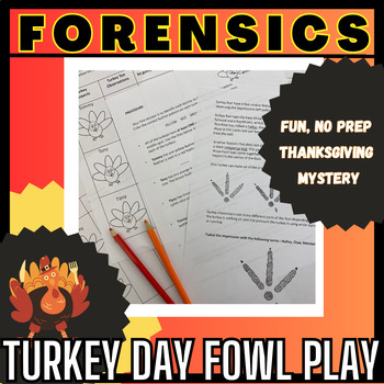 Preview of Thanksgiving Mystery for Forensic Science