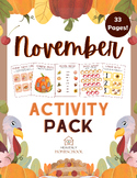 Thanksgiving NO PREP Activity Bundle - Thanksgiving Activi
