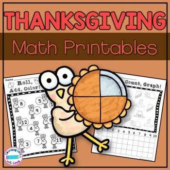 Thanksgiving NO PREP Math Printables by Learning Lots with Love | TPT