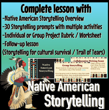 Preview of Thanksgiving Native American Storytelling (FREE lesson plan preview download)