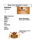 Thanksgiving Newsletter Template