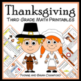 Thanksgiving No Prep Math 3rd Grade | Math Skills Review |
