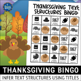 Thanksgiving Nonfiction Text Structures Bingo Game