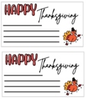Thanksgiving Note