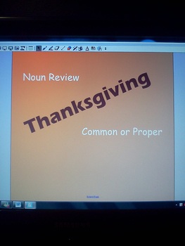 Preview of Thanksgiving Noun Review- Identifying Common and Proper Nouns