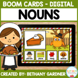 Thanksgiving Nouns - Boom Cards - Distance Learning