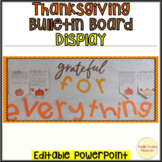 Thanksgiving November Bulletin Board Bunting Banner Gratef