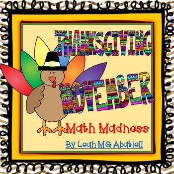 Preview of Thanksgiving/November Math Madness