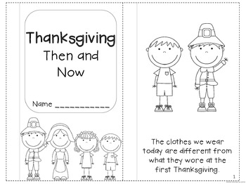 Thanksgiving Now and Then by Peace Love and First | TPT