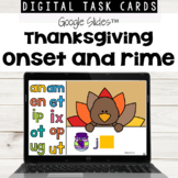 Thanksgiving Onset and Rime using Google Slides™ 