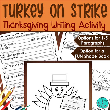 Preview of Thanksgiving Persuasive/Opinion Writing Activity - Turkey on Strike