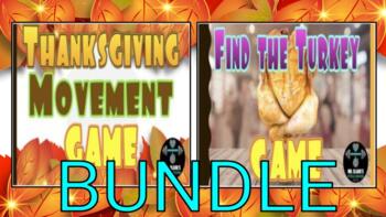 Preview of Thanksgiving PE Movement Bundle