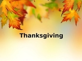 Thanksgiving Slideshow for Younger Grades
