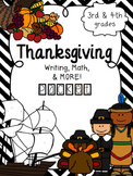 Thanksgiving Packet Grades 3-4 ELA & Math