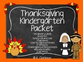 Thanksgiving Kindergarten Activities Packet {Bundle-Math, 