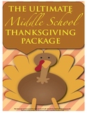Thanksgiving Packet - Middle School ELA/History