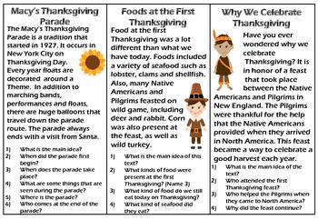 Thanksgiving Paragraph Prehension By Carly Fowler