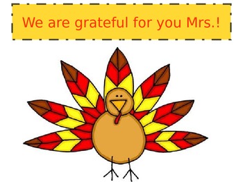 Preview of Editable Thanksgiving Parent Helper Gift