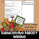 Thanksgiving Parody Writing | Frosty the Snowman