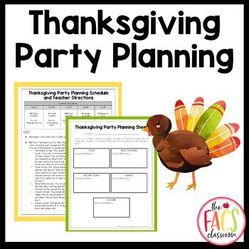 Preview of Life Skills Thanksgiving Lab Plan & Host a Thanksgiving Meal | Cooking | FCS