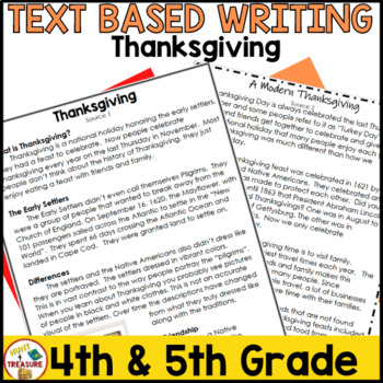 Preview of November Passages and Prompts | B.E.S.T Text Based Writing and FAST Reading