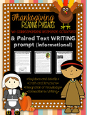 Thanksgiving Passages for close reading, writing, homework