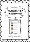 Thanksgiving Past & Present Assessment/ Activity