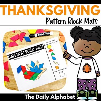 Preview of Thanksgiving Pattern Block Mats