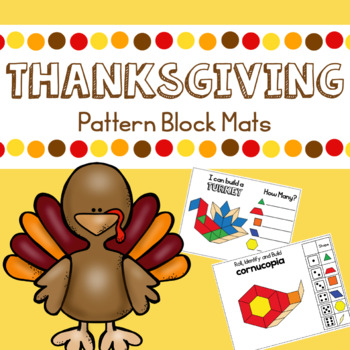 Preview of Thanksgiving Math with Pattern Blocks