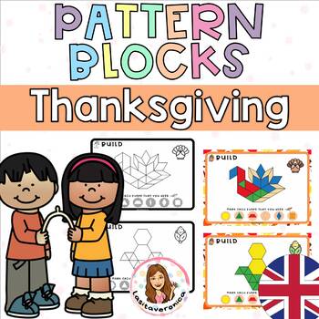 Preview of Thanksgiving Pattern Blocks. November. Math Centers. Geometry.