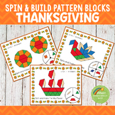 Thanksgiving Pattern Blocks Spin and Build