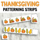 Thanksgiving Patterning Strips for Autumn Math Centers