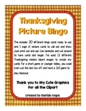 Thanksgiving Picture Bingo