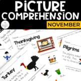 Thanksgiving Picture Comprehension | November | Special Education