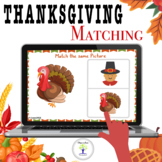 Thanksgiving Pictures Matching Game for Preschoolers Boom Cards