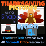 Thanksgiving Pictures using Shapes in Microsoft Word