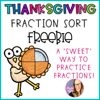 Preview of Thanksgiving Pie Fraction Sort FREEBIE