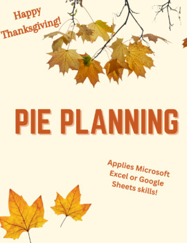 Preview of Thanksgiving Pie Planning-Excel