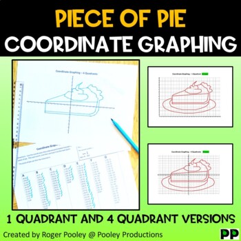 Preview of Thanksgiving Piece of Pie Coordinate Plane Graphing