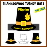 Thanksgiving Pilgrim Hats Craft | Pilgrim Hats/Headband Template