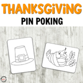 Thanksgiving Pin Poking Printables for Fine Motor Activities