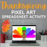 Thanksgiving Pixel Art Spreadsheet Activity