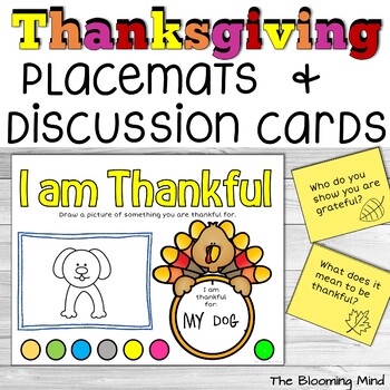 Preview of Thanksgiving Placemat