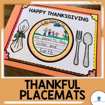 Preview of Thanksgiving Placemat Craft | Thankful Activity