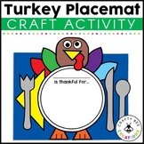 Thanksgiving Placemat Craft | Turkey Activities | I Am Tha