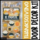 Thanksgiving Plaid Door Decor Kit