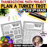 Thanksgiving Plan a Turkey Trot Math Project